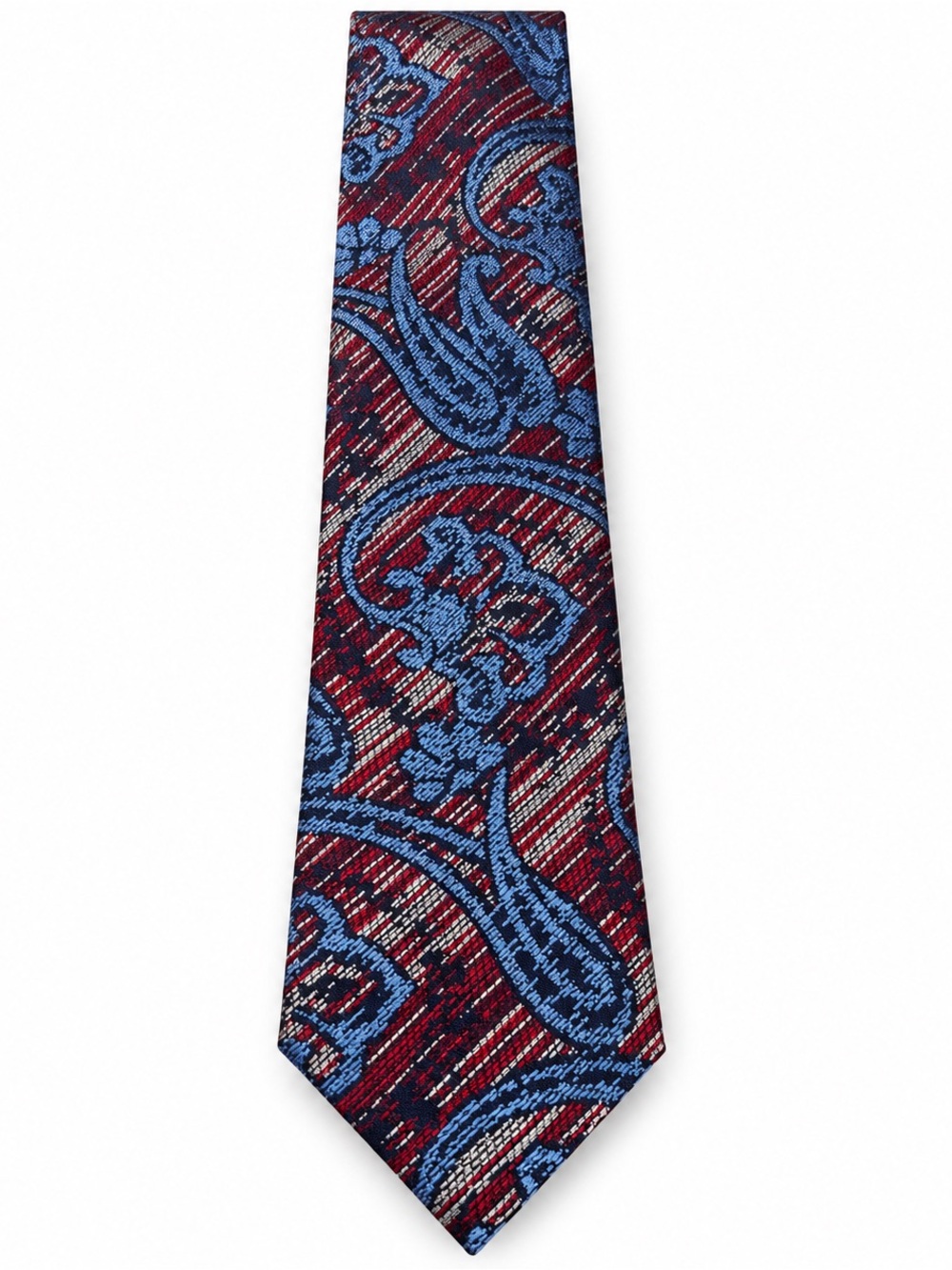 Ermenegildo Zegna 100% Silk Jacquard Paisley Tie Made in Italy 🇮🇹 EUC